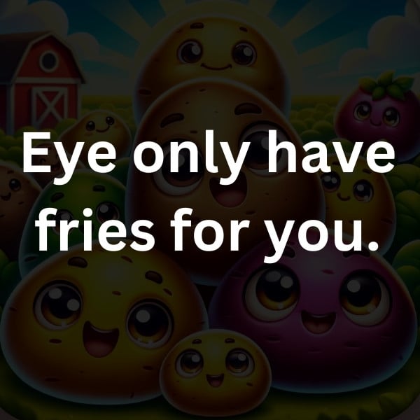 Eye only have fries for you
