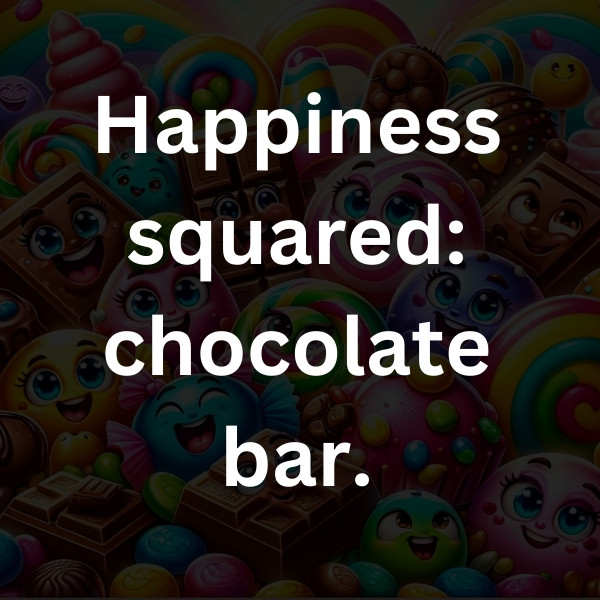Happiness squared_ chocolate bar