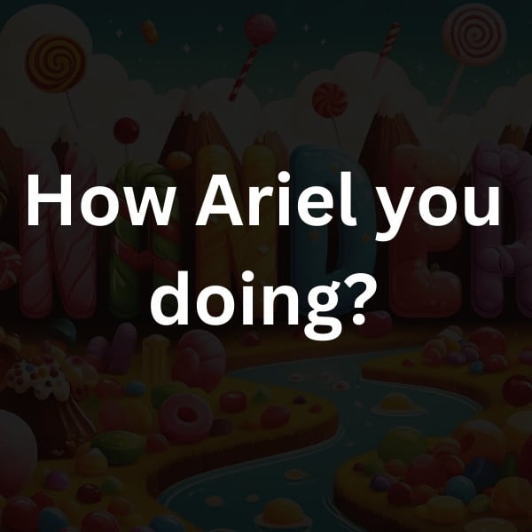 How Ariel you doing