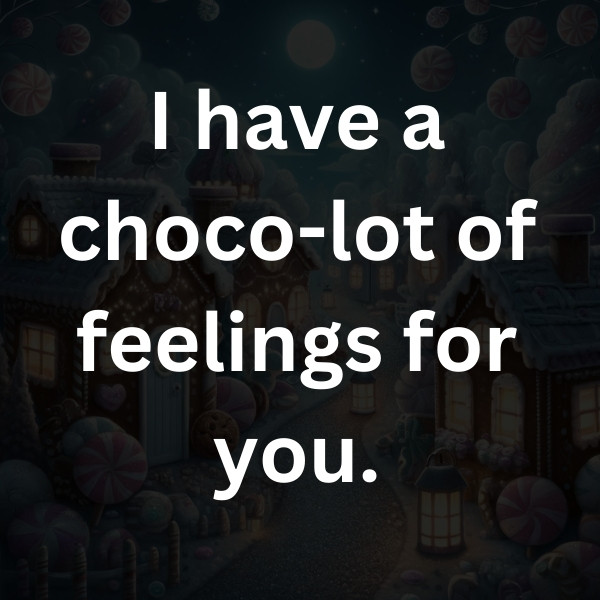 I have a choco-lot of feelings for you