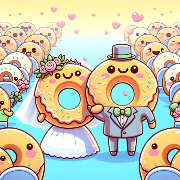 I'm in a holey matrimony with these donuts