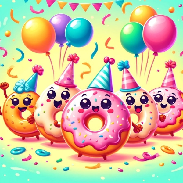 I'm just here for the donut party