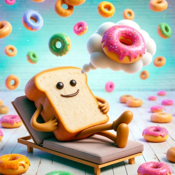 I'm just loafing around, dreaming of donuts