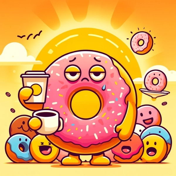 I'm not a morning person, I'm a mourning person without my donut