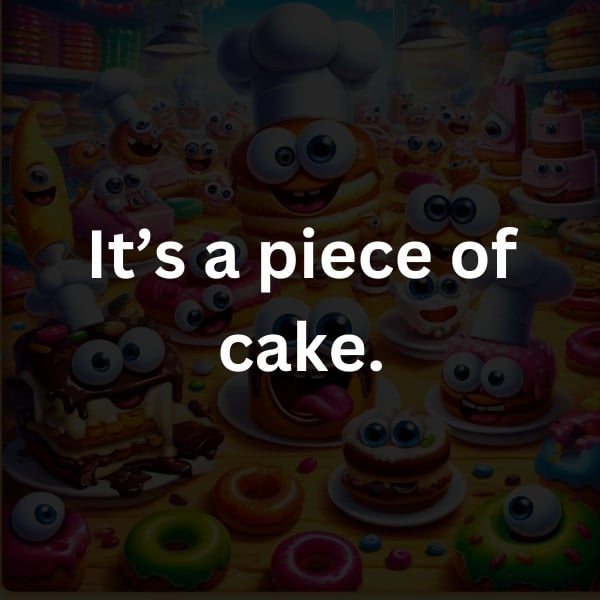It’s a piece of cake
