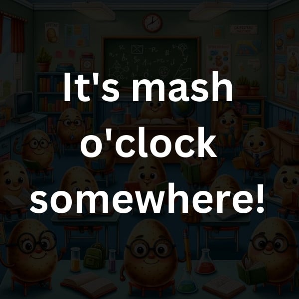 It's mash o'clock somewhere!