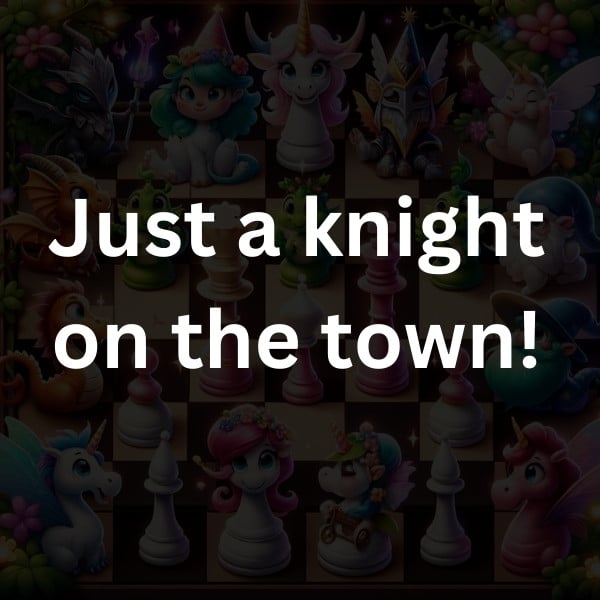 Just a knight on the town!