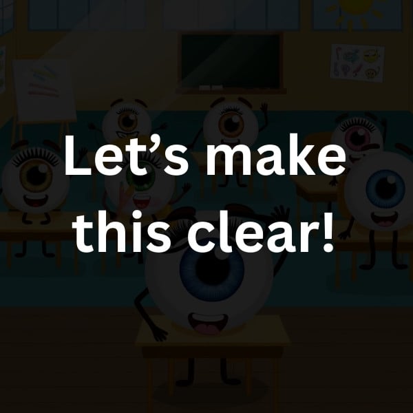 Let’s make this clear!