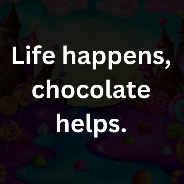 Life happens, chocolate helps