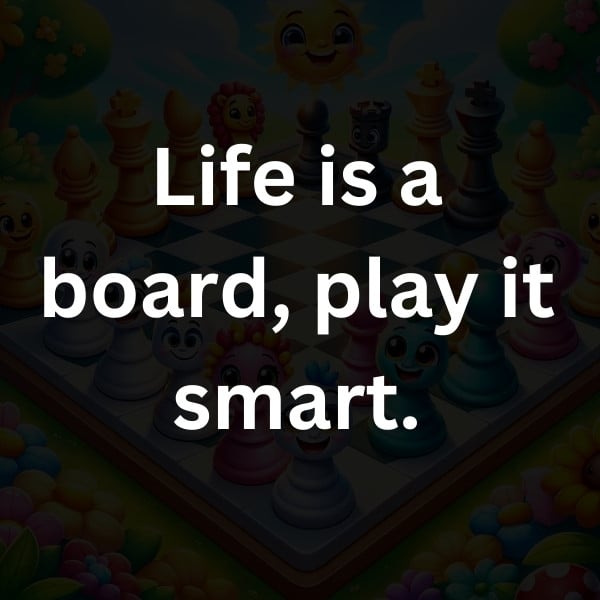 Life is a board, play it smart