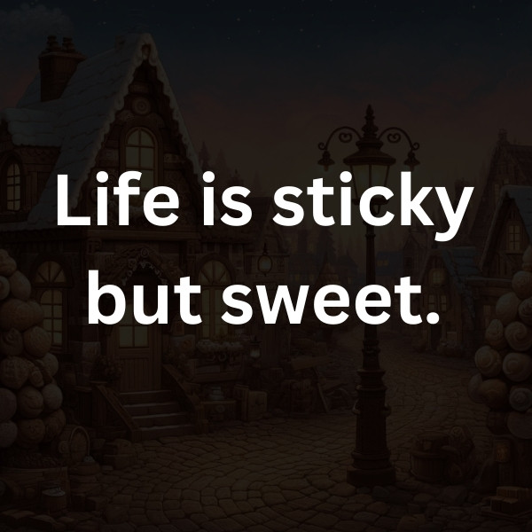 Life is sticky but sweet