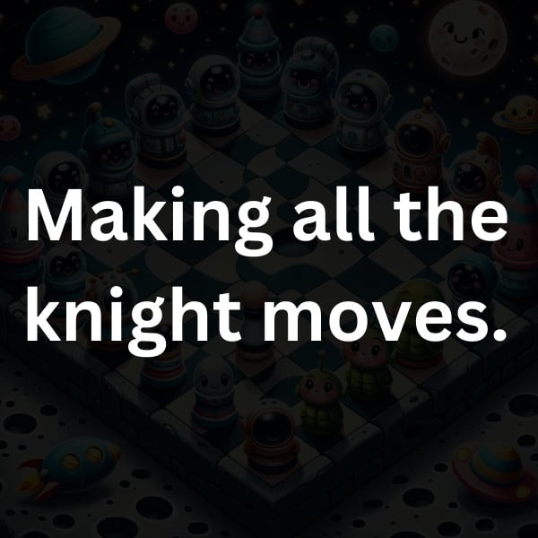 Making all the knight moves