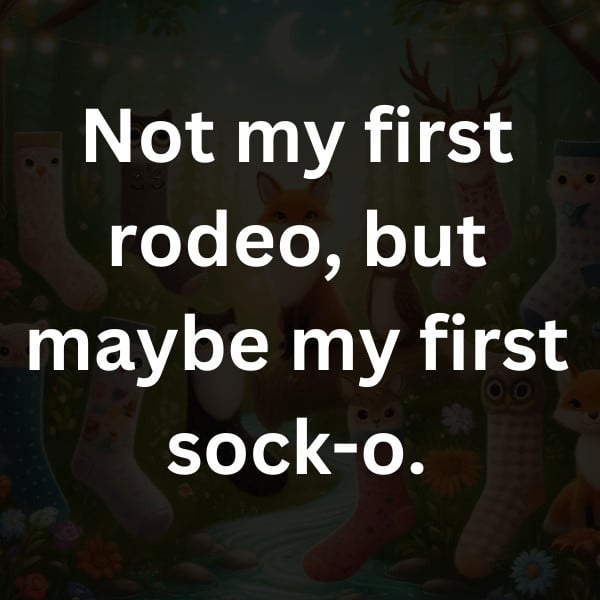 Not my first rodeo, but maybe my first sock-o