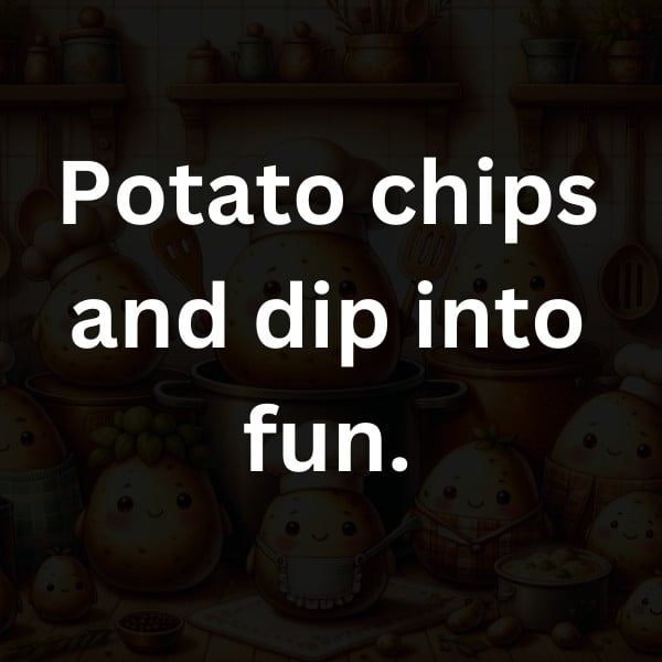 Potato chips and dip into fun