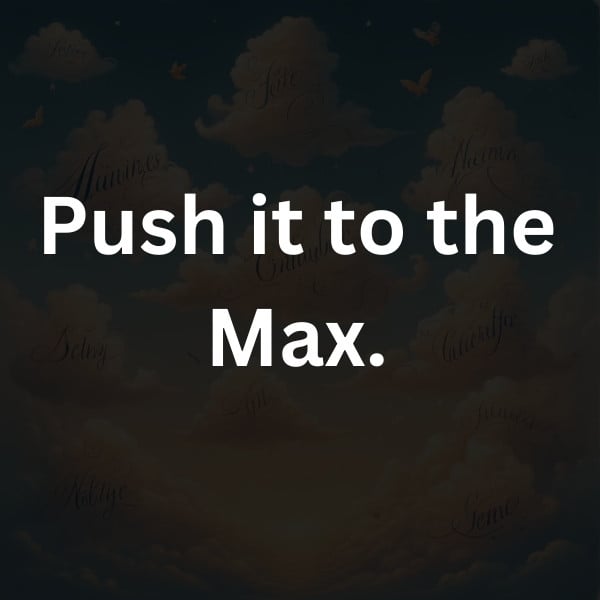 Push it to the Max