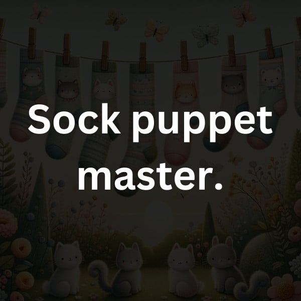 Sock puppet master