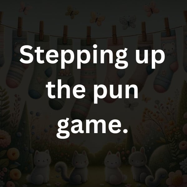 Stepping up the pun game