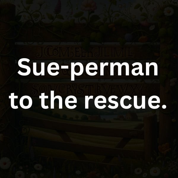 Sue-perman to the rescue
