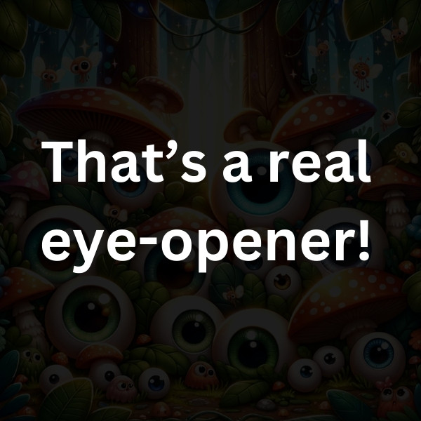That’s a real eye-opener!