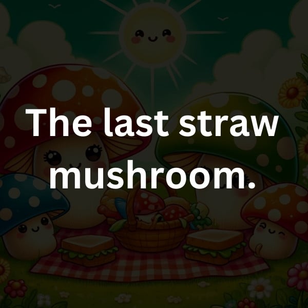 The last straw mushroom