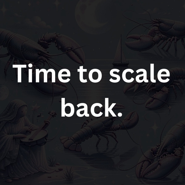 Time to scale back