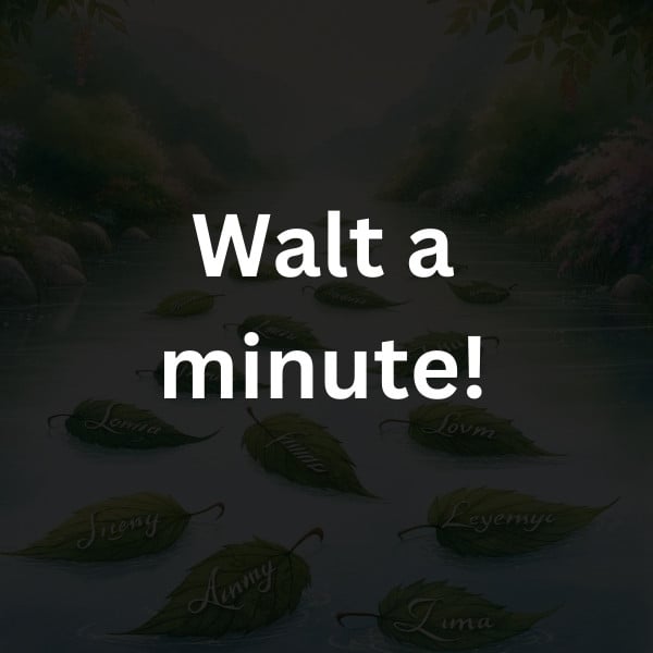 Walt a minute!