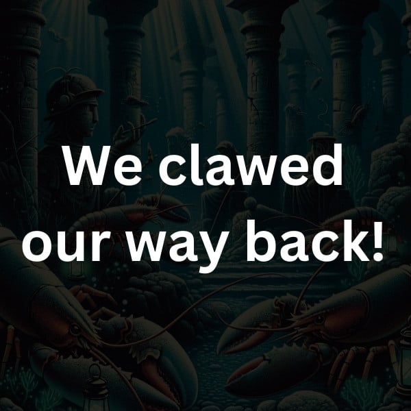 We clawed our way back!
