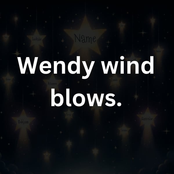 Wendy wind blows