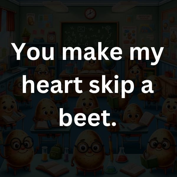 You make my heart skip a beet