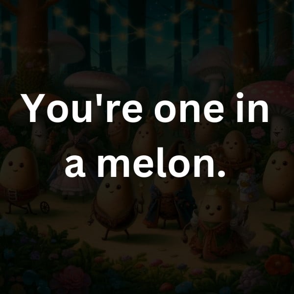 You're one in a melon