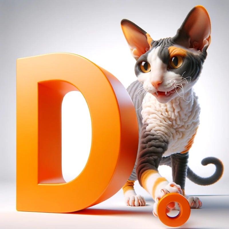Cornish Rex names starting with letter D