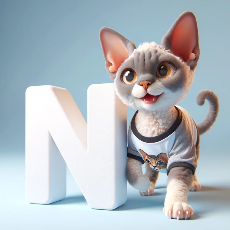  Devon Rex names starting with letter N