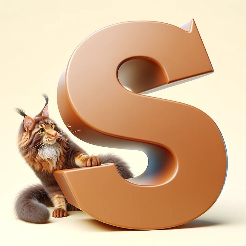 Maine Coon Cat names starting with letter S