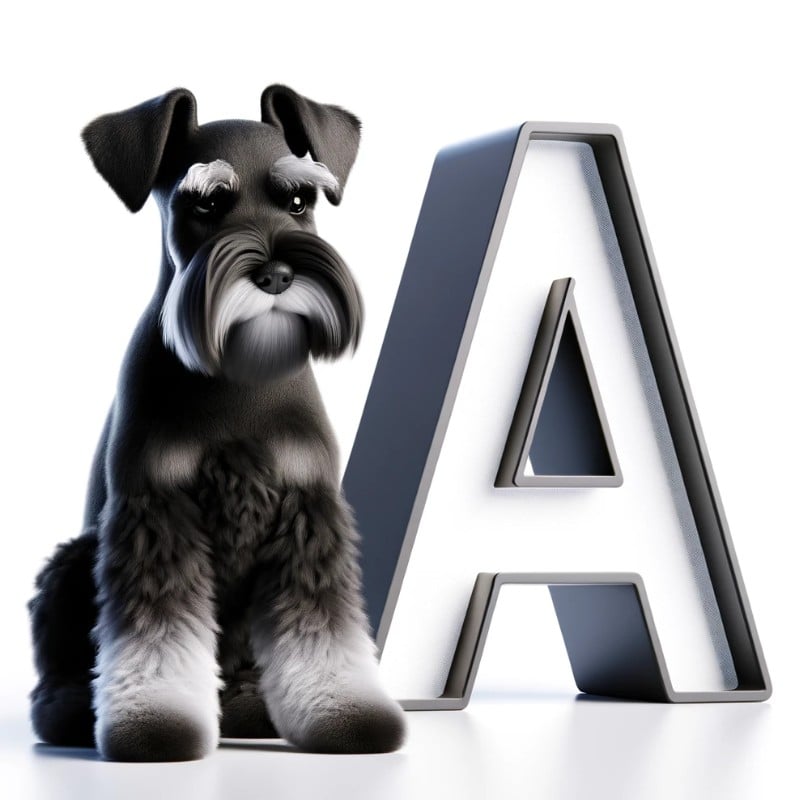 Miniature Schnauzer names starting with letter A