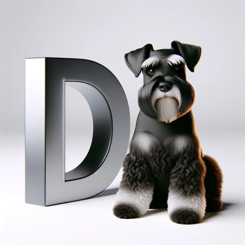 Miniature Schnauzer names starting with letter D