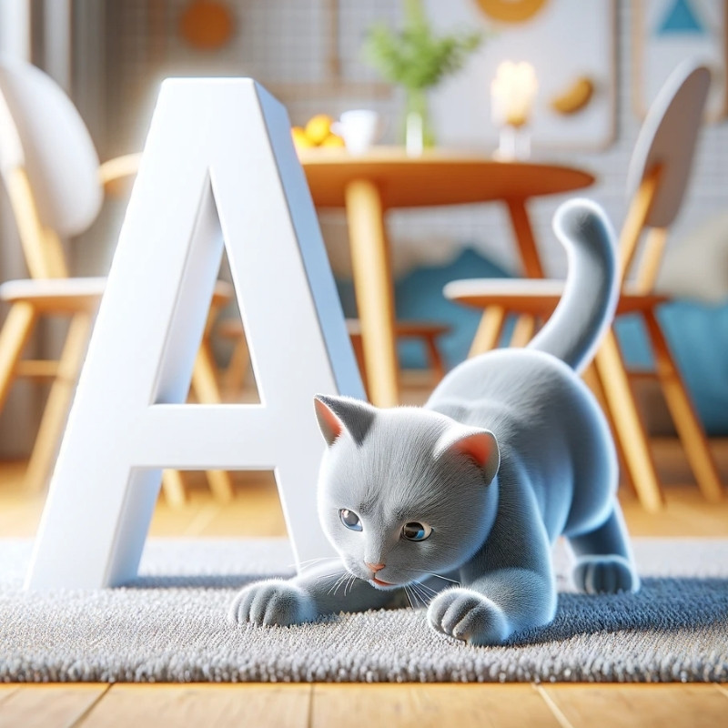 Russian Blue names starting with letter A