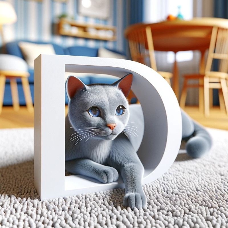 Russian Blue names starting with letter D