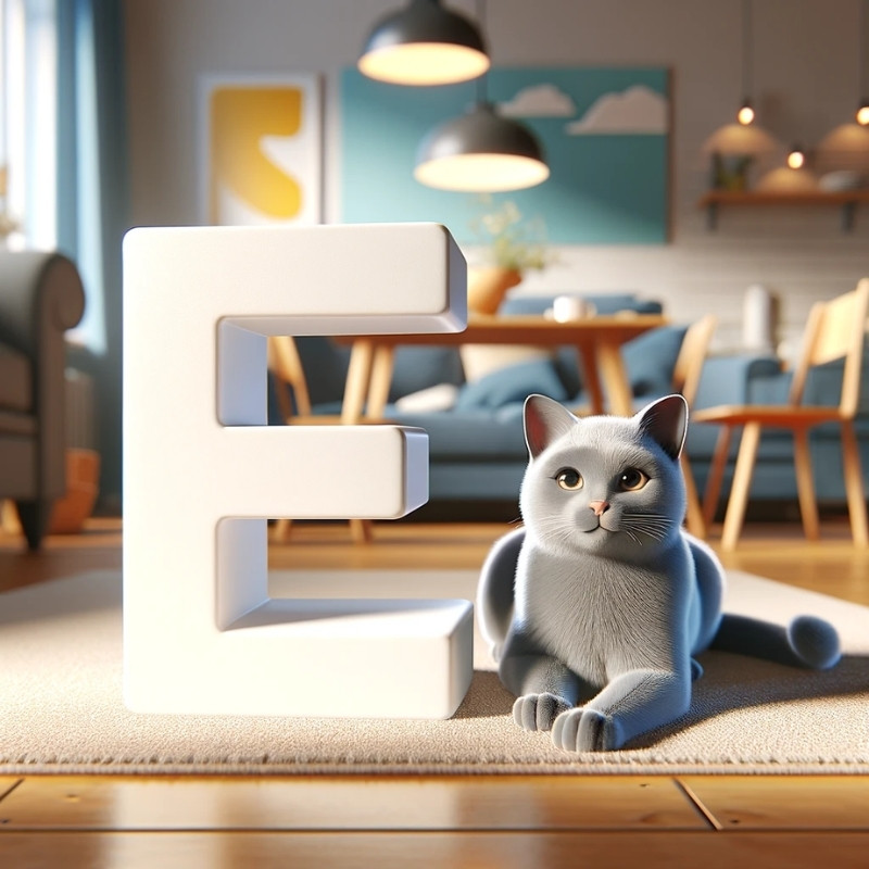 Russian Blue names starting with letter E