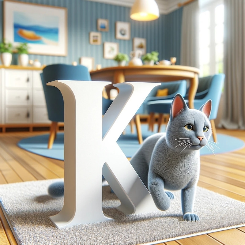 Russian Blue names starting with letter K