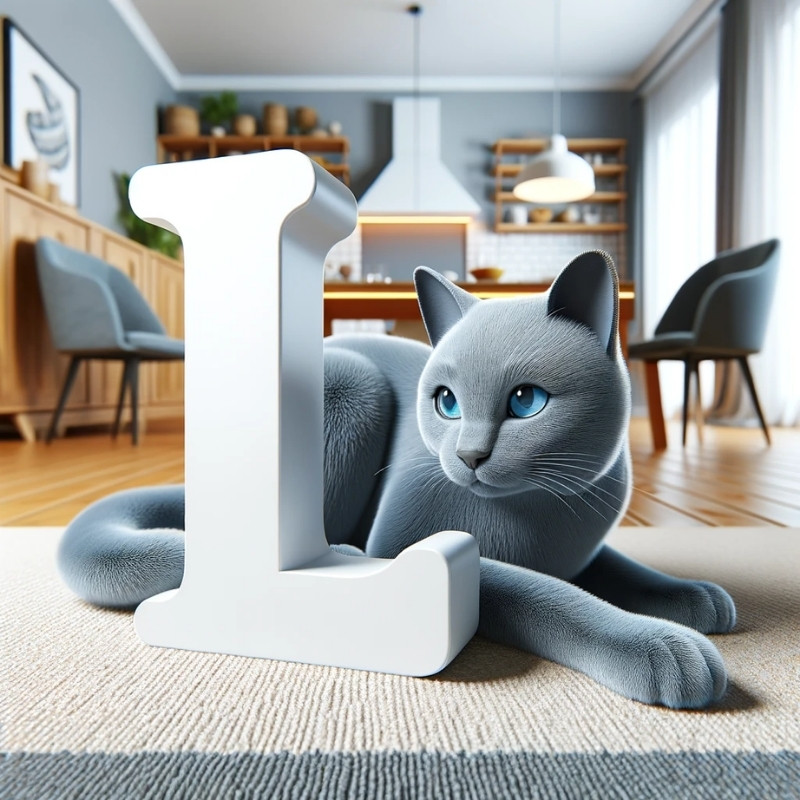Russian Blue names starting with letter L