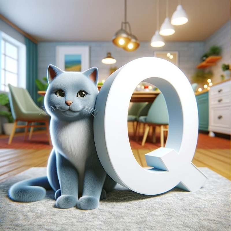 Russian Blue names starting with letter Q
