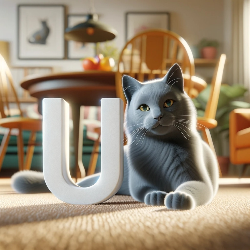 Russian Blue names starting with letter U