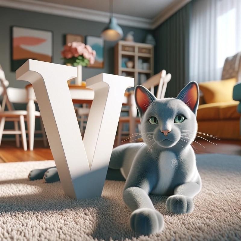 Russian Blue names starting with letter V