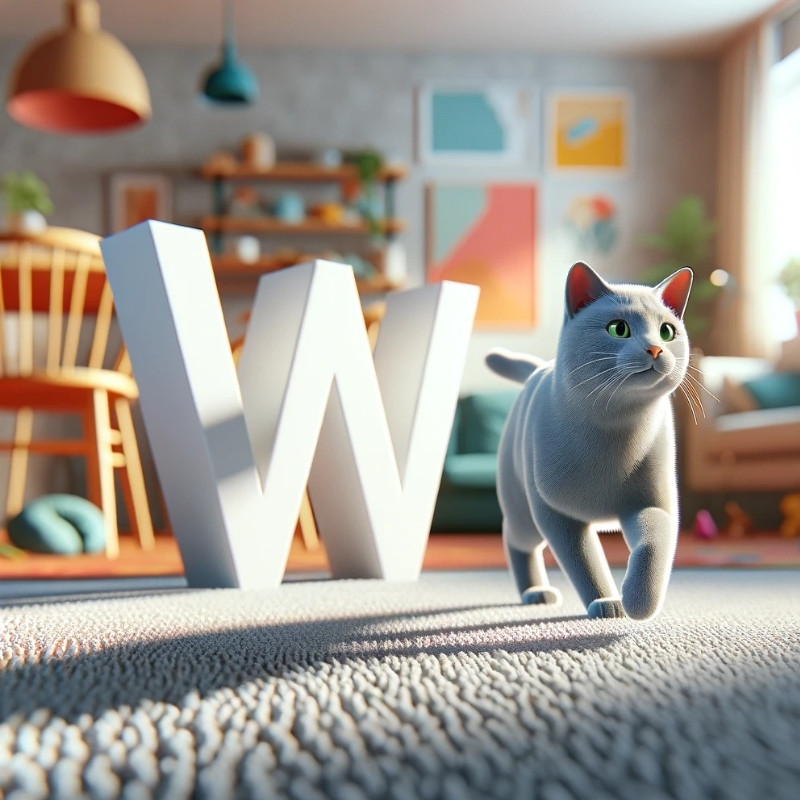 Russian Blue names starting with letter W