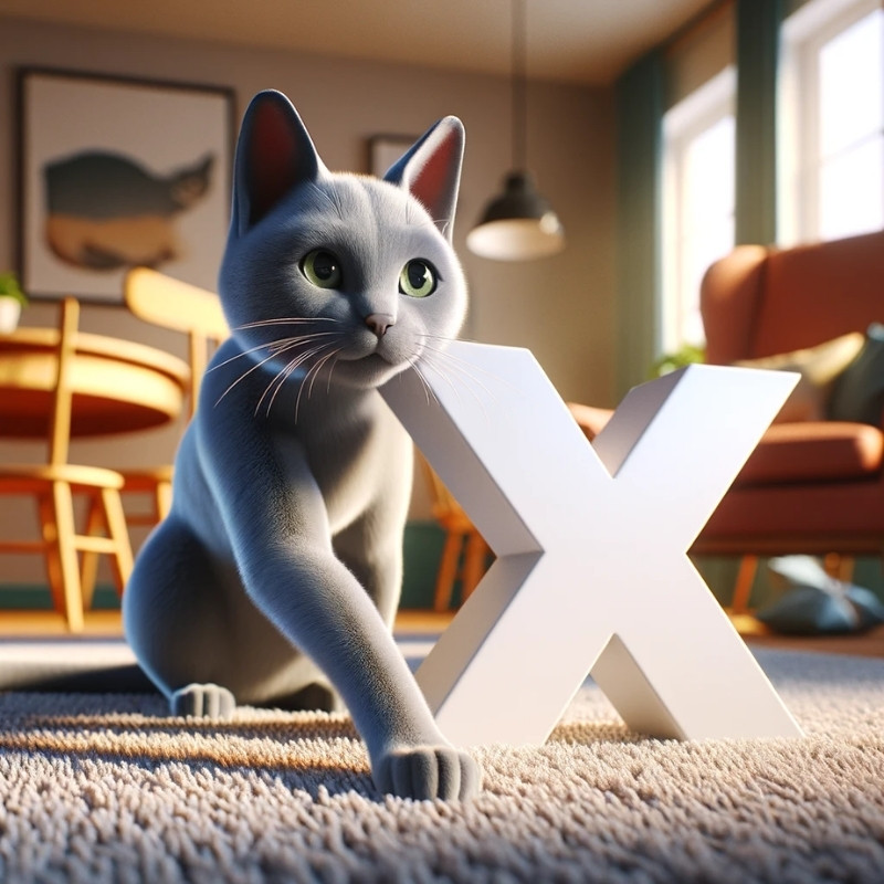 Russian Blue names starting with letter X