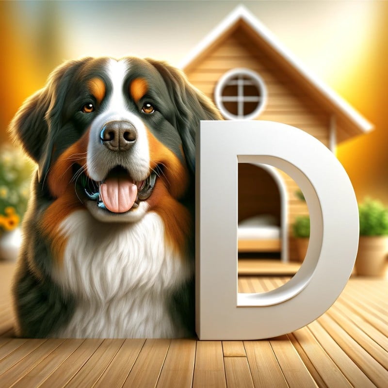 bernese mountain dogs names starting with letter D
