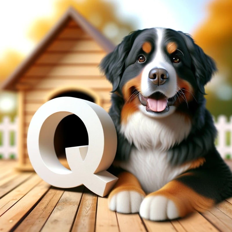 bernese mountain dogs names starting with letter Q