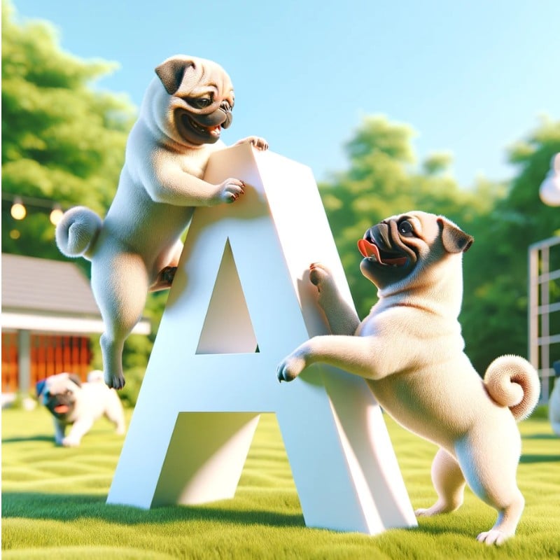 pug names starting with letter A