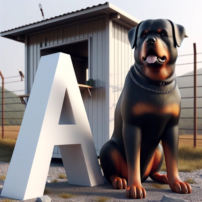 rottweiler names starting with letter A