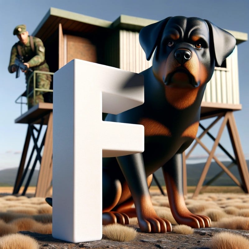 rottweiler names starting with letter F
